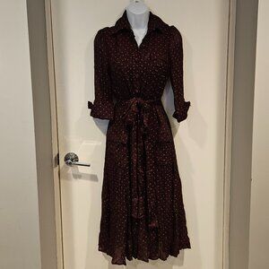 DVF 'Hillevi' Dress, Pink Polka Dots, Size 6